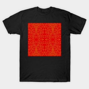 Red Shattered Glass / Tile T-Shirt